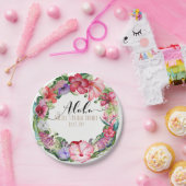 アロハトロピカルフローラリースルアウ（ハワイ式宴会）ウェディングパーティー ペーパープレート (パーティー)