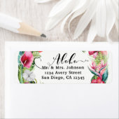 アロハトロピカルフローラリースルアウ（ハワイ式宴会）ウェディングパーティー ラベル (インサイチュ)