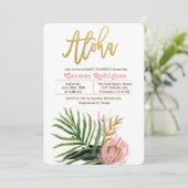 アロハトロピカルベビーシャワーフローラ招待状 招待状 (スタンド正面)