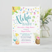 アロハトロピカルベビーシャワー招待状 招待状 (スタンド正面)