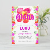 アロハトロピカルルアウベイビーシャワー招待状 招待状 (スタンド正面)