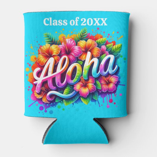 アロハトロピカルルアウ卒業パーティークーラー 缶クーラー (正面)
