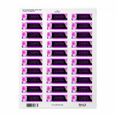 アロハトロピカルルアウ誕生日返送先住所 ラベル (フルシート)