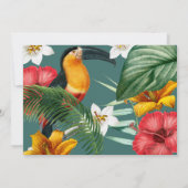 アロハトロピカルルアウ（ハワイ式宴会）サマーブライダルシャワー  招待状 (裏面)