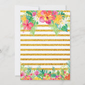 アロハトロピカルルアウ（ハワイ式宴会）バースデーパーティー 招待状 (裏面)