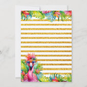 アロハトロピカルルアウ（ハワイ式宴会）バースデーパーティー 招待状 (裏面)