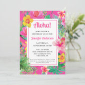 アロハトロピカルルアウ（ハワイ式宴会）バースデーパーティー 招待状 (スタンド正面)