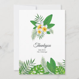 アロハトロピカルルアウ（ハワイ式宴会）ビーチ結婚式 サンキューカード