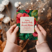 アロハトロピカルルアウ（ハワイ式宴会）卒業パーティー 招待状