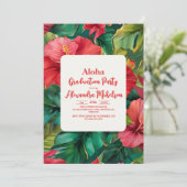 アロハトロピカルルアウ（ハワイ式宴会）卒業パーティー 招待状 (スタンド正面)