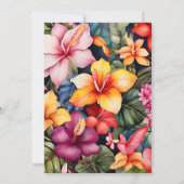 アロハトロピカル卒業ルアウ(ハワイ式宴会) 招待状 (裏面)