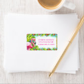 アロハトロピカル フラミンゴ ファン 返信先住所 ラベル (インサイチュ)