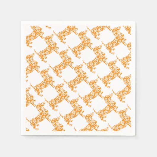 アロハドキシオレンジ スタンダードカクテルナプキン (正面)