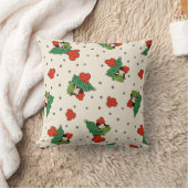 アロハニーズクリスマスハワイアンフラガールクリーム クッション (ブランケット)