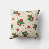 アロハニーズクリスマスハワイアンフラガールクリーム クッション (裏面)