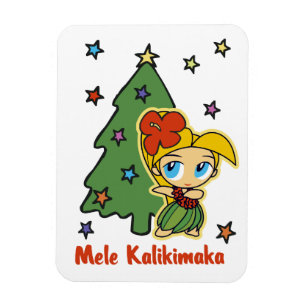 アロハネズクリスマスブロンドフラガール マグネット