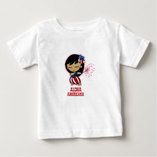 アロハネツフィレクラッカーフラガールTシャツ ベビーTシャツ