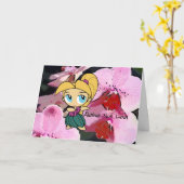 「アロハネツ」ラブグリーティングカード カード (黄色い花)