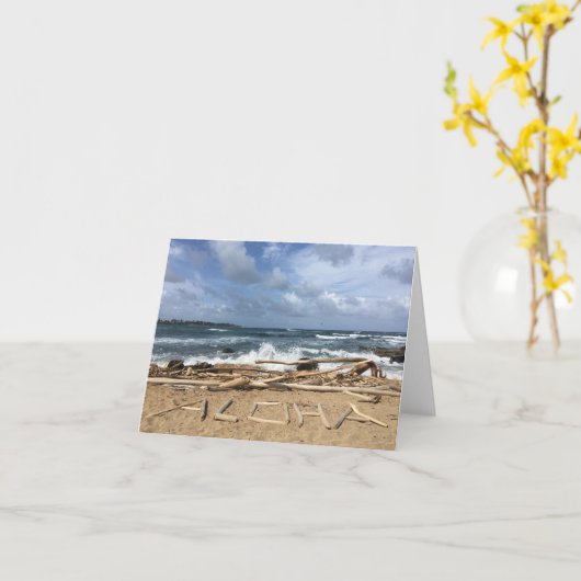 アロハノテカード カード (黄色い花)