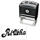 アロハハイビスカス無地の – ハワイデザイン+あなたのアイディア セルフインキングスタンプ (インサイチュ)