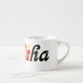 アロハハイビスカス – フラットハワイデザイン+あなたのアイディア エスプレッソカップ (右)