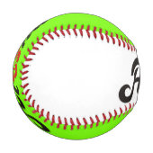 アロハハイビスカス – フラットハワイデザイン+あなたのアイディア 野球ボール (正面左)