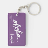 アロハハイビスカスKeychainがあって下さい キーホルダー (裏面)