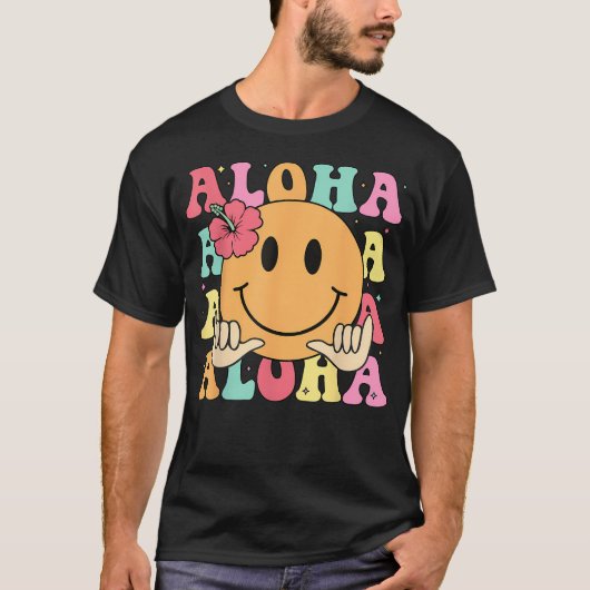 アロハハッピーフェイス Tシャツ (正面)