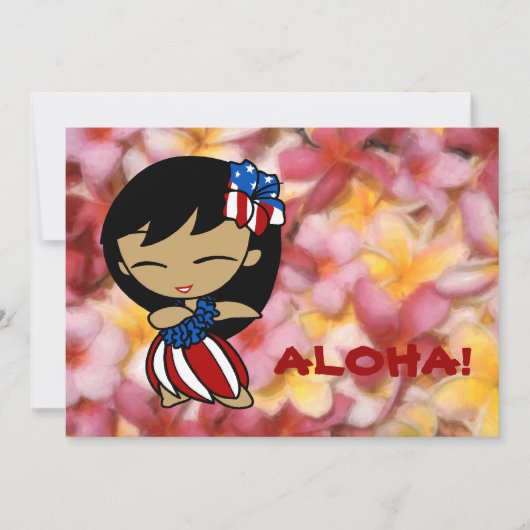 アロハハニーズのハワイアンプレミアム招待状 招待状 (正面)