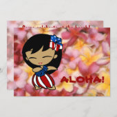 アロハハニーズのハワイアンプレミアム招待状 招待状 (正面/裏面)