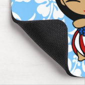 アロハハニーズの愛国的なフラガールマウスパッド マウスパッド (コーナー)