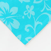 アロハハニーズコーディネートハワイアンハイビスカス フリースブランケット (角)