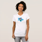 アロハハネツハワイアンハイビスカスフラガール Tシャツ (正面フル)