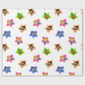 アロハハネツハワイアンフラガールラッピング紙 ラッピングペーパー (フラット)