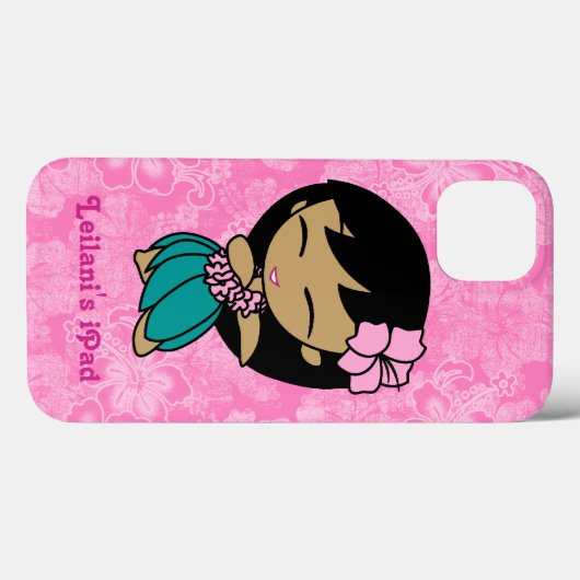 アロハハネツハワイアンフラガールiPadエアケース Case-Mate iPhoneケース (裏面 (横))