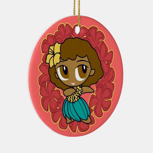 アロハハネツフラガールオーナメント セラミックオーナメント (右)