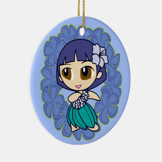 アロハハネツフラガールオーナメント セラミックオーナメント (右)
