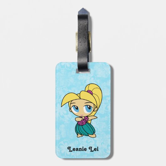 アロハハネツフラガールハイビスカスラゲッジタグ ラゲッジタグ (裏面縦)