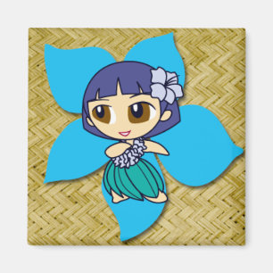 アロハハネツフラガールマグネット マグネット