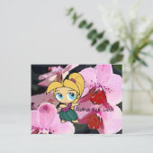 アロハハネツルアウ(ハワイ式宴会)&グリーティングポストカード ポストカード (スタンド正面)