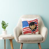 アロハハネツUSA国旗フラガールデコレーションピロー クッション (椅子)