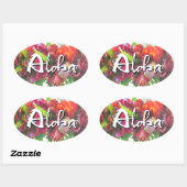 アロハハハハクレイオーバルシール 楕円形シール (シート)