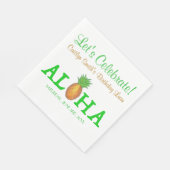 アロハハハロートロピカルハワイハワイアンパイナップル スタンダードランチョンナプキン (角)