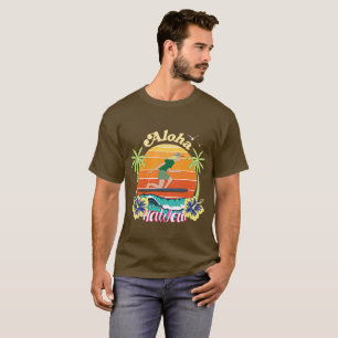 アロハハワイとハイビスカスの花 Tシャツ