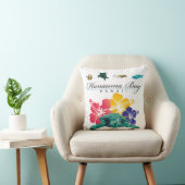 アロハハワイのカメおよび花 クッション (椅子)