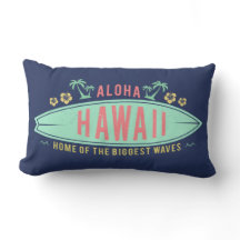 アロハハワイのサーファーの装飾用クッション