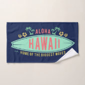 アロハハワイのサーファーカスタムなタオルセット バスタオルセット (ハンドタオル)