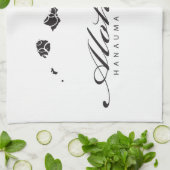 アロハハワイの島 キッチンタオル (折り畳み)