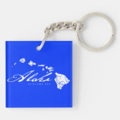 アロハハワイの島 キーホルダー (裏面)