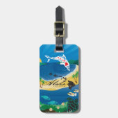 アロハハワイの島 ラゲッジタグ (正面縦)